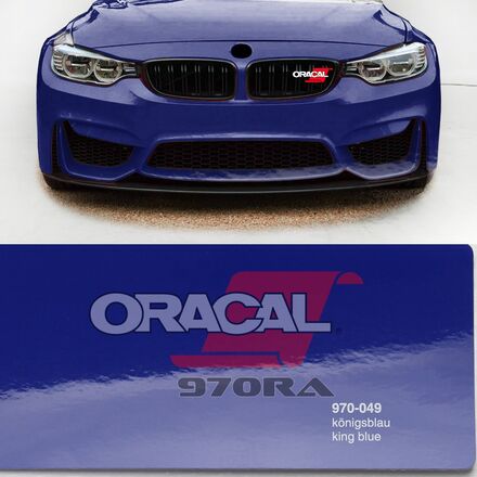 Araç Kaplama Folyosu Oracal 970 Glossy (Parlak) 049 King Blue - 2