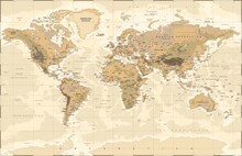 Harita - duvar posteri harita A500-014