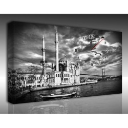 Mykağıtcım Kanvas Saat 70x50 cm - kanvas saat istanbul 70-50 (21)