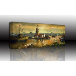 Mykağıtcım Kanvas Saat 90x30 cm - kanvas saat panoramik 90-30 (24)