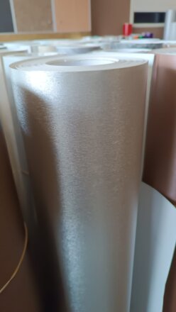 Kointec Kalın Yapışkanlı Folyo IM912-2 İnoks<br>123cmx1mt - 4