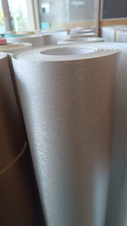 Kointec Kalın Yapışkanlı Folyo IM912-2 İnoks<br>123cmx1mt - 5