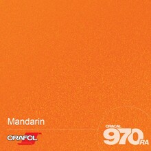 Simli Araç Kaplama Folyosu Oracal 970 Glossy (Parlak) 300 Mandarin - Oracal 970 Glossy Special Shift Effect Parlak