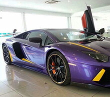 Simli Araç Kaplama Folyosu Oracal 970 Glossy (Parlak) 406 Violet Metallic - 3