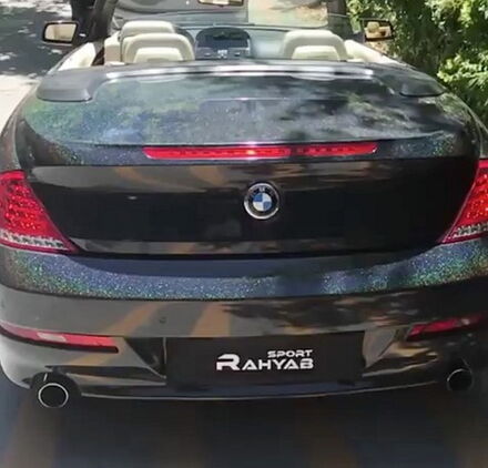Simli Araç Kaplama Folyosu Oracal 970 Glossy (Parlak) 905 Black Galactic Gold - 2