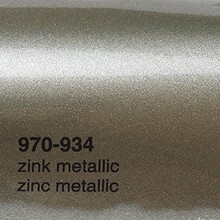 Simli Araç Kaplama Folyosu Oracal 970 Glossy (Parlak) 934 Zinc Metallic - Oracal 970 Glossy Metalik Parlak