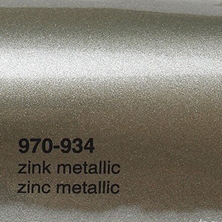 Simli Araç Kaplama Folyosu Oracal 970 Glossy (Parlak) 934 Zinc Metallic - 1