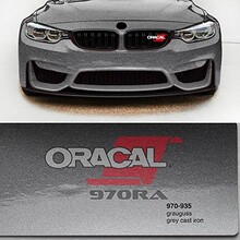 Simli Araç Kaplama Folyosu Oracal 970 Glossy (Parlak) 935 Grey Cast Iron - 2
