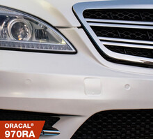 Simli Araç Kaplama Folyosu Oracal 970 Glossy (Parlak) 945 Crystal White - 3
