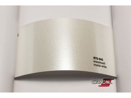 Simli Araç Kaplama Folyosu Oracal 970 Glossy (Parlak) 945 Crystal White