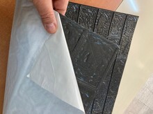 Yapışkanlı Duvar Paneli mfw-101 Siyah - 6