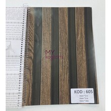 HM Folyo - Yapışkanlı Folyo 605 Ahşap 53 cm*1 mt