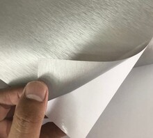 Yapışkanlı Folyo D-C-Fix 202-1203 Platino Silber İnoks Açık Gri - 4