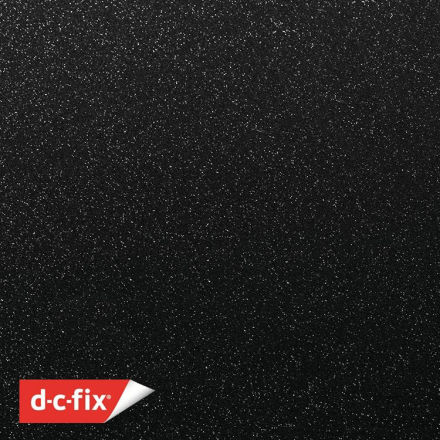 Yapışkanlı Folyo D-C-Fix 341-8012 Glitter Black Simli
