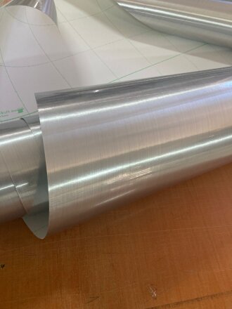 Yapışkanlı Folyo İthal Krom Gümüş İnoks 907 - 7