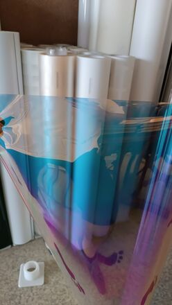 Yapışkanlı Folyo Şeffaf Hologram<br>100cmx1mt